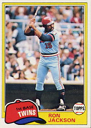 1981 Topps Baseball Cards      631     Ron Jackson